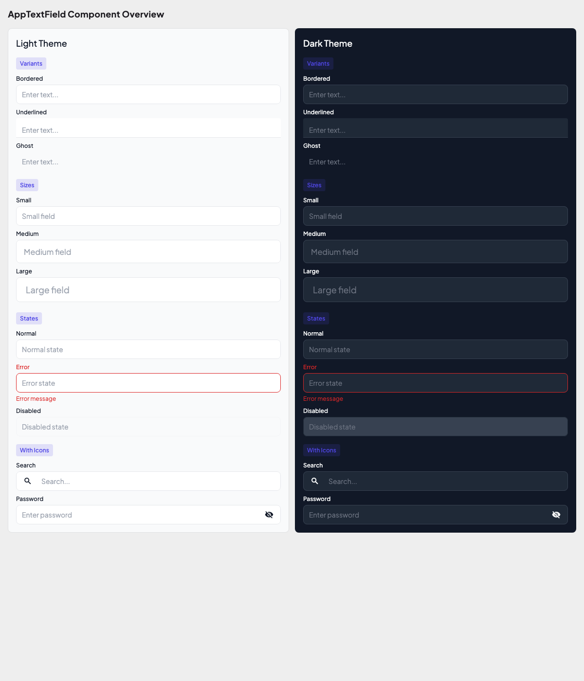 TextField Overview